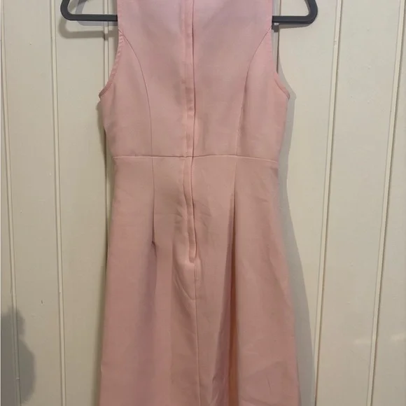 Vintage 90s Blush Pink Buttoned Dress - Picture 2 of 3